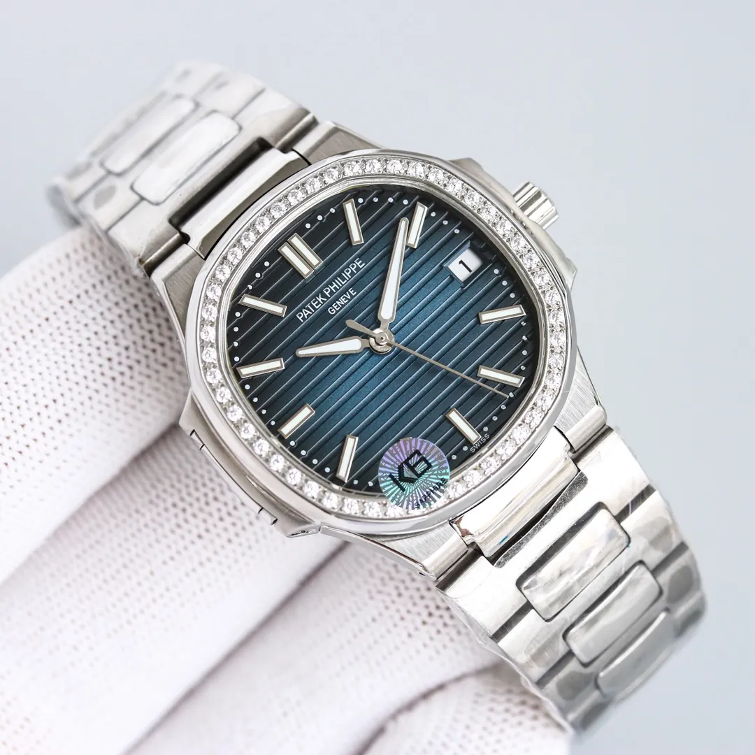 【Top Replica】💰5300! Patek Philippe’s sporty and elegant Nautilus women’s watch PP14236 is here! Welcome to inquire and place an order, 1⃣️ Equipped with a customized version of 9015 machine-modified Cal.324sc automatic movement, with 45 hours of kinetic energy storage and a vibration frequency of 28800 per hour. 2⃣️316L customized ergonomic watch strap! 3⃣️The size of the watch is 35.2MM, consistent with the original! 4⃣️Inlaid with Swarovski crystal diamonds 5⃣️Double-sided anti-glare sapphire crystal glass. 6⃣️The literal color and luster are consistent with the original product. "No one can own a Patek Philippe, it's just for the next generation." Elegant and majestic, it perfectly interprets the fashion taste of working women, and it is elegant yet powerful and domineering. Craftsmanship, beautiful price, welcome your appreciation!